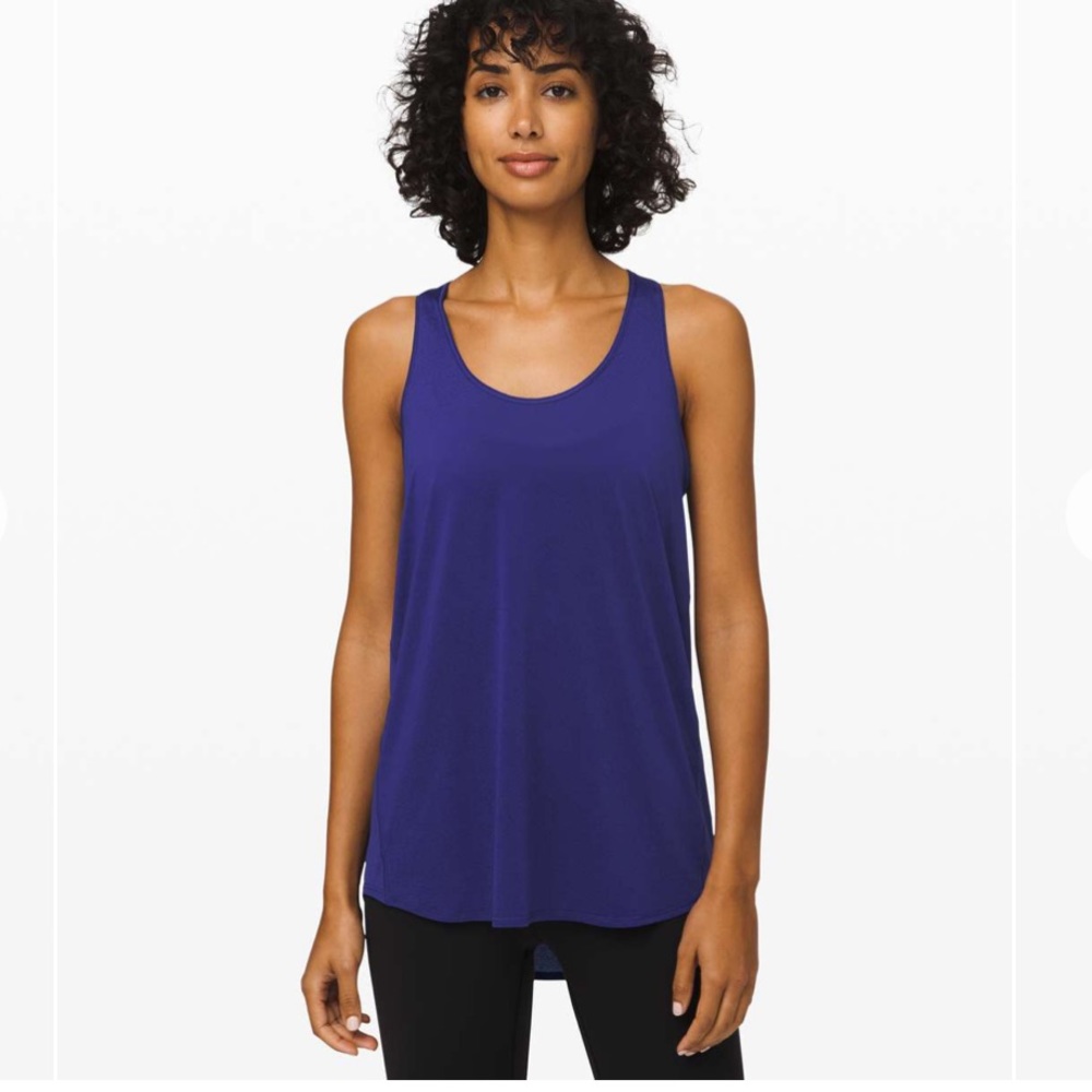Lululemon Essential Tank Pleated Larkspur Size 4
